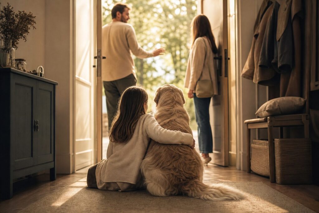 Der Familienhund ist kein Wechselkoffer: Was das Betreuungsmodell für Kind und Tier bedeutet